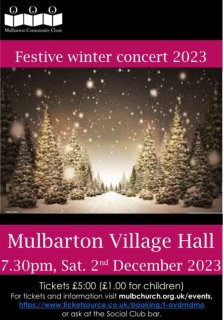 Mulbarton Community Choir festive winter concert